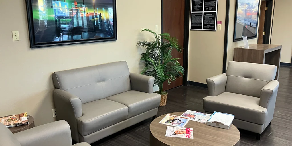 Clean and tidy waiting area